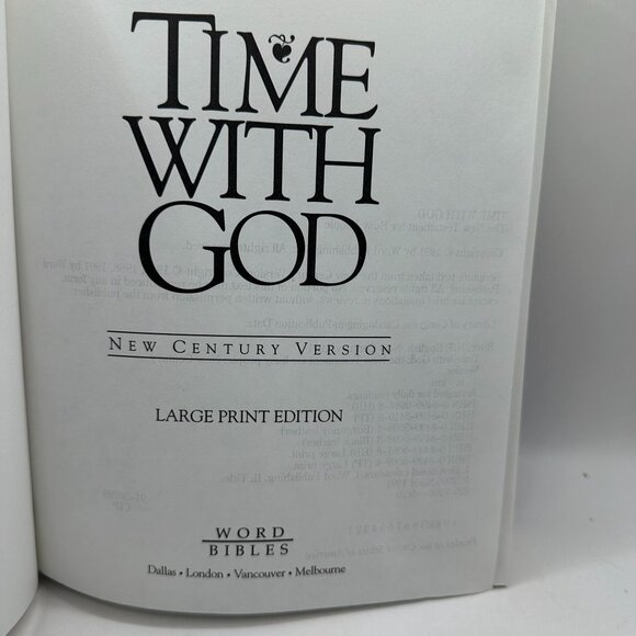 Time with God: Personal Journal Large Print Edition A One Year Devotional - Picture 5 of 6